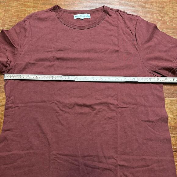 Merz B Schwanen T Shirt Womens 7 L Maroon Short Sleeve Crew Neck Luxury Germany - Picture 3 of 10